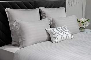 Комплект постельного белья «Гарда» полуторный 145х210см бамбук серый 2 (превью)