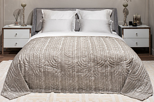 Покрывало Артдеко сер (Аrtdeco ser) 260х260см со стежкой