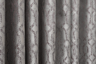 Портьера HOUSTON110 275х260см серая