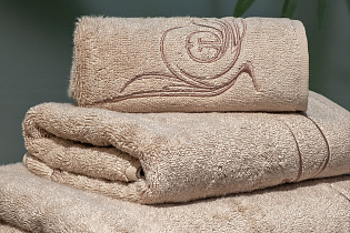 Полотенце "Лирика" 70*140 кофейное