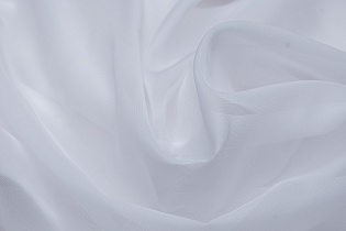Ткань тюлевая Вуаль белая (Vual bel)