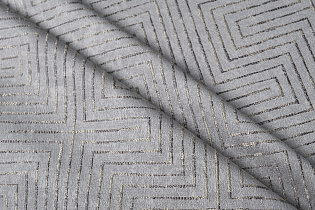 Ткань портьерная ГЛОСС (GLOSS) серая