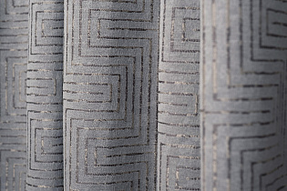 Портьера Глянец (Gloss) 275х260см серая