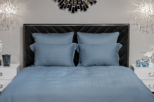 Комплект постельного белья «Муар» евро 200х220см бамбук сине-зеленый 2 (превью)