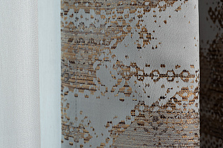 Портьера Bromley 260х300см голубая