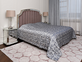 Покрывало HOUSTON 260х260см серое со стежкой