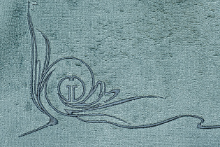 Полотенце «Лирика» 70*140 голубое 3 (превью)