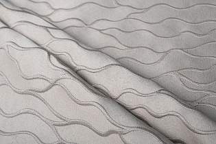 Ткань портьерная Ажур (Mesh) бежевая