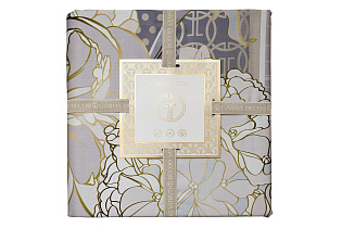 Пододеяльник "Пионы" 150х215см серый