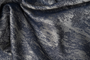 Ткань портьерная Хьюстон (HOUSTON)100 синяя