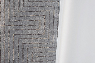 Портьера Gloss 275х260см серая