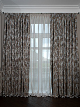 Портьера Bromley 275х260см голубая