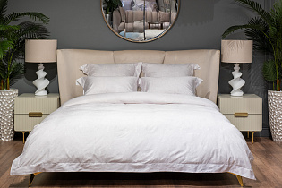 Комплект постельного белья «Лоренцо» белый 220х200см с наволочками 50х70см 1 (превью)