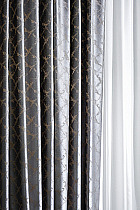 Портьера ТРЕНТО (TRENTO) 275х260см серая