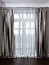 Портьера Эйфория (Euphoria) 275х260см серая