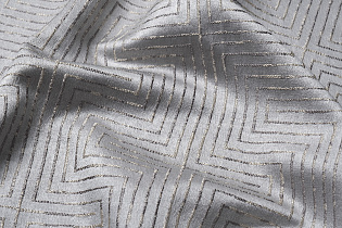 Ткань портьерная ГЛОСС (GLOSS) серая