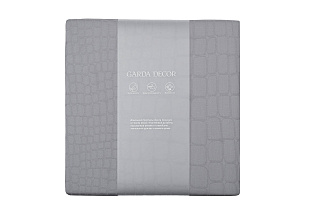 Пододеяльник сатиновый жаккард "Змейка" 215х150см серый