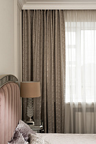 Портьера Амбиция (Ambition) 275х260см серая