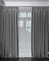 Портьера Хьюстон (Houston) 110 275х260см серая