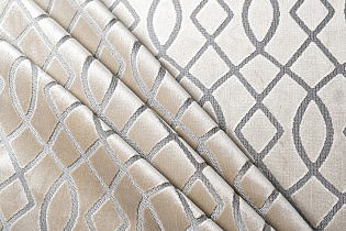 Ткань портьерная/мебельная MELODY бежевая