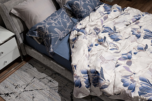 Простыня тенсель 270х280см синяя 3 (превью)