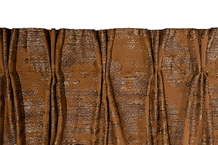 Портьера Bromley 275х260см оранжевая