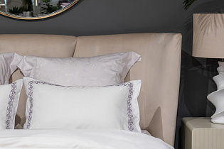 Комплект из 2х наволочек "Фиори" 50х70см сиренево-белый