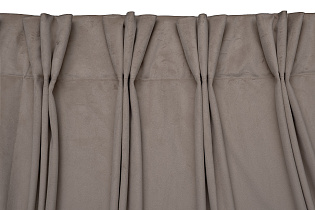 Портьера Silky на подкладе 275х260см бежевая