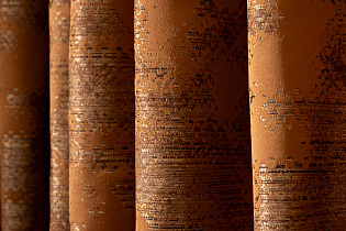 Портьера Бромли (Bromley) 275х260см оранжевая