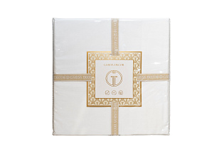 Простыня на резинке тенсель 180х200х30см белая