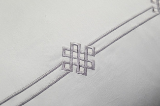 Комплект постельного белья «Арктик» с вышивкой семейный 145х210см серый 10 (превью)