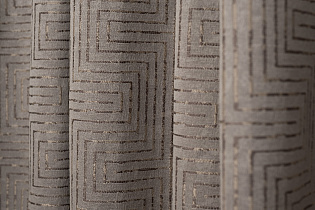 Портьера Глосс (Gloss) 275х260см бежевая