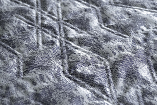 Покрывало HOUSTON 260х260см синее со стежкой