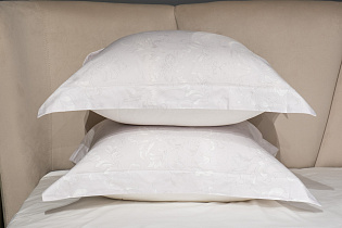 Простыня сатиновая на резинке 180х200х30см белая