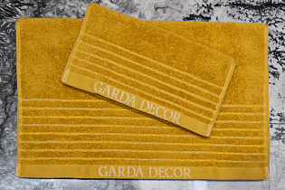 Полотенце «Стелла» 50*90 горчичное 4 (превью)