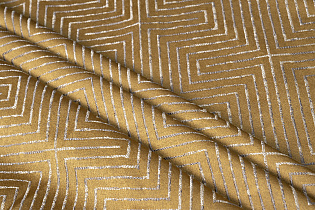 Ткань портьерная Глянец (Gloss) горчичная